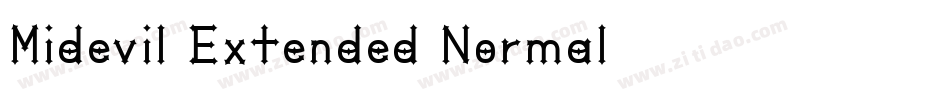 Midevil Extended Normal字体转换